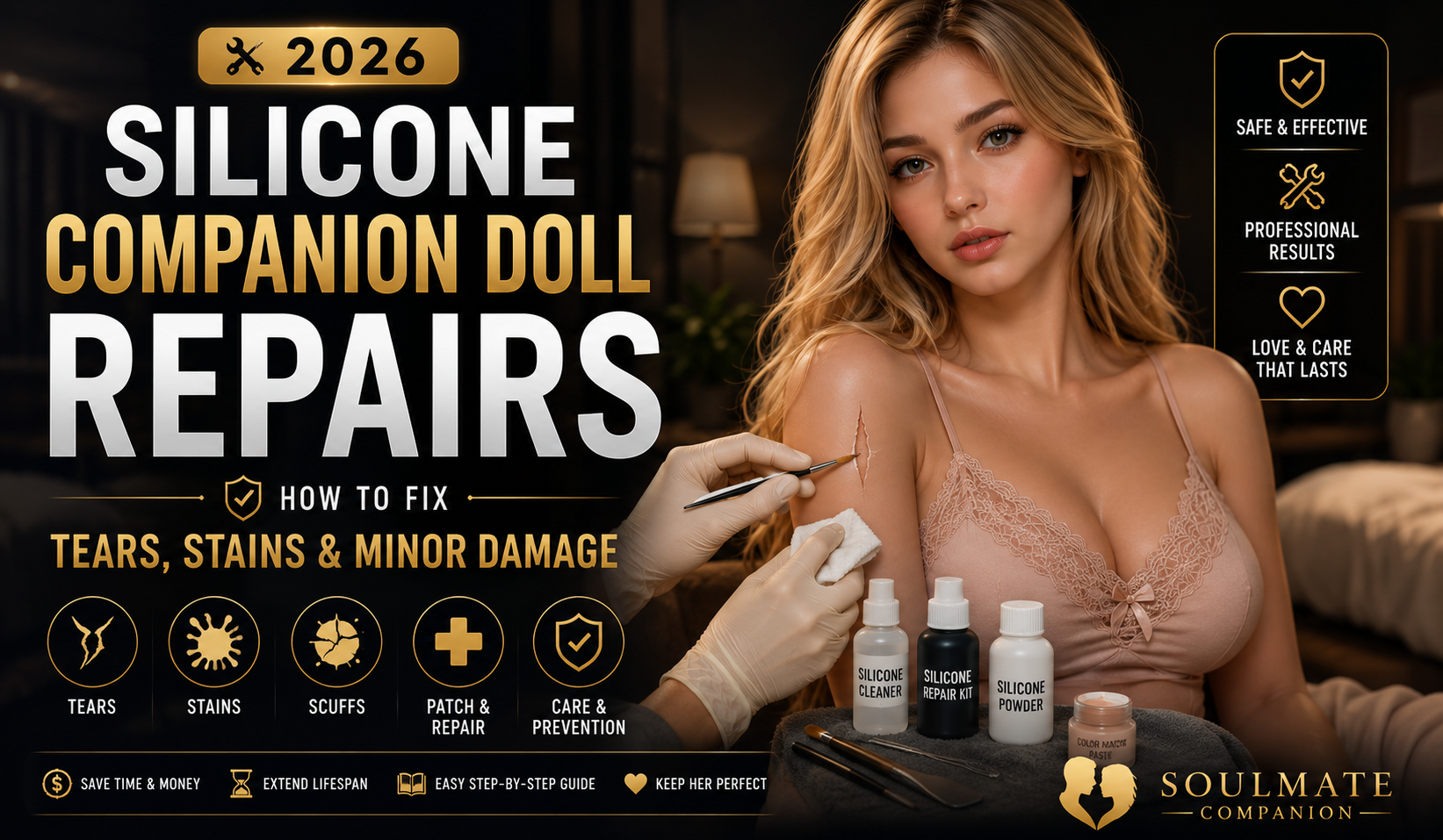 Silicone Companion Doll Repairs: How to Fix Tears, Stains, and Minor Damage (2026)