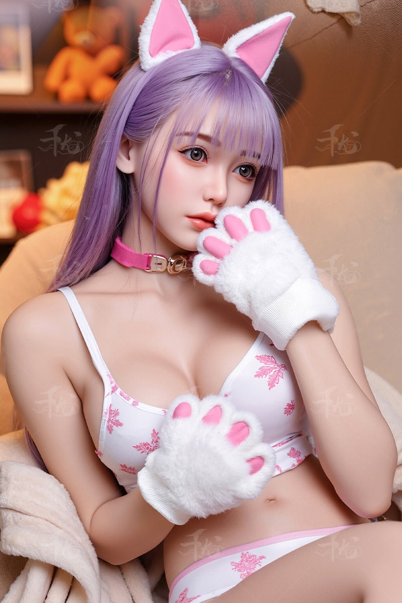 Nyxie neko cat-ear playful companion technology - profile view highlighting Silicone companion
