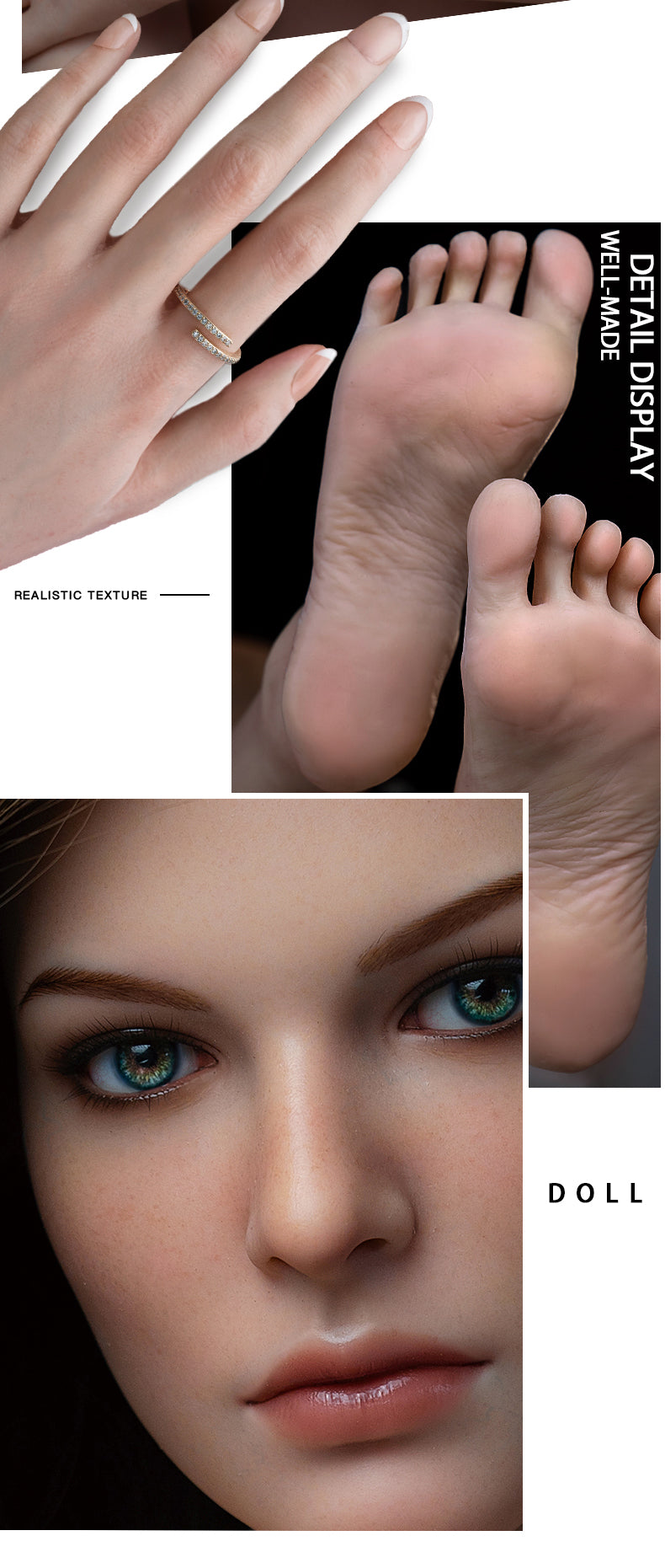 Linda customizable companion - alternate styling with blue-green eyes, Realistic companion