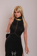 Solange understated elegant silicone companion doll - front view with effortless sophistication, Realistic companion
